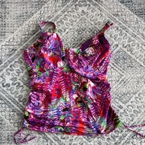 Fantasie Multicolor Tropical Print Swim Top